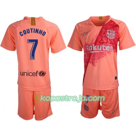 Billiga Fotbollströjor FC Barcelona Coutinho 7 Barn Tredje tröja 2018/19 Kortärmad